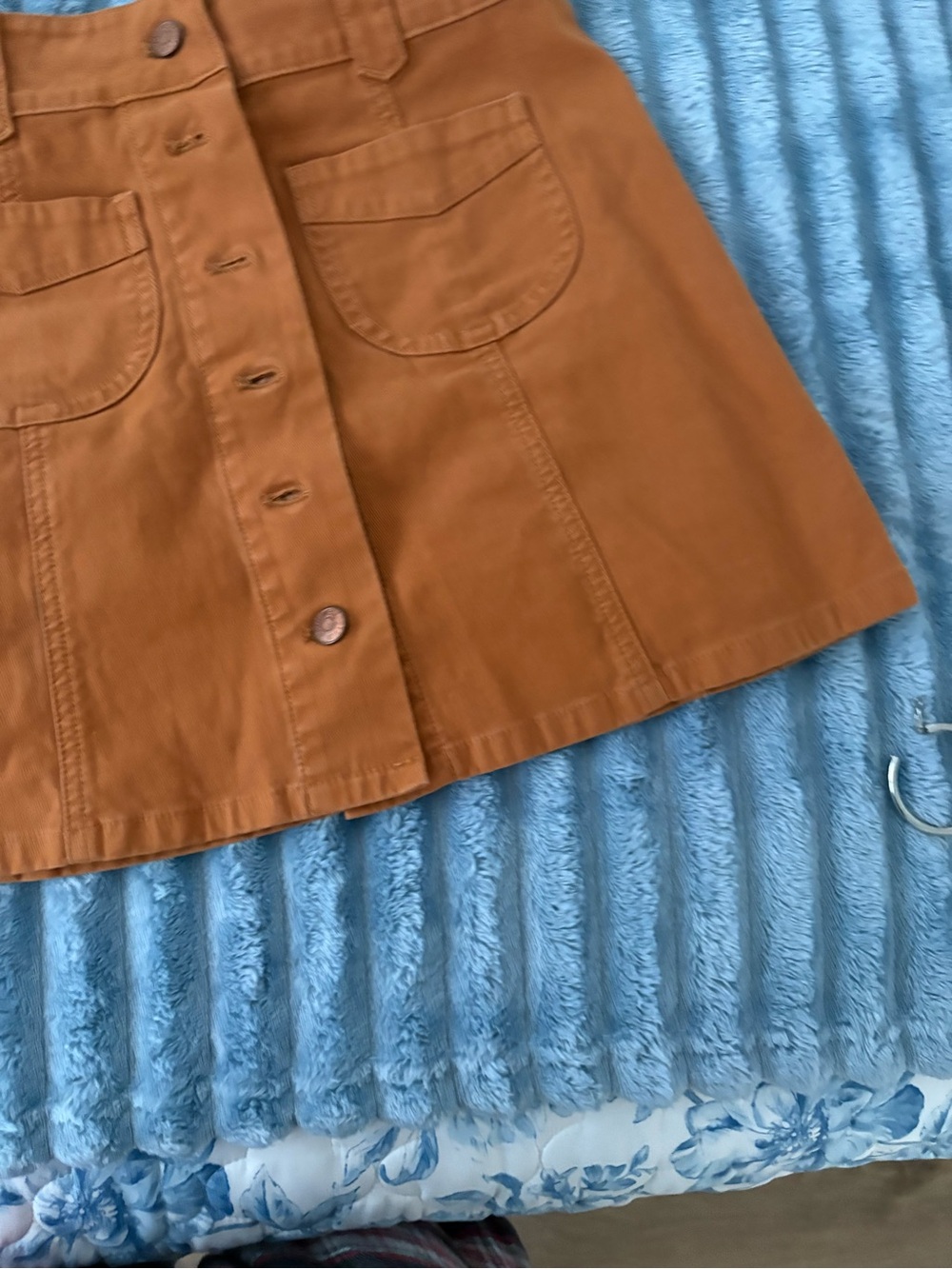 Madewell Rust Brown Corduroy Skirt